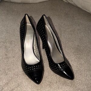 Christian Siriano Black Polka Dot Heels
